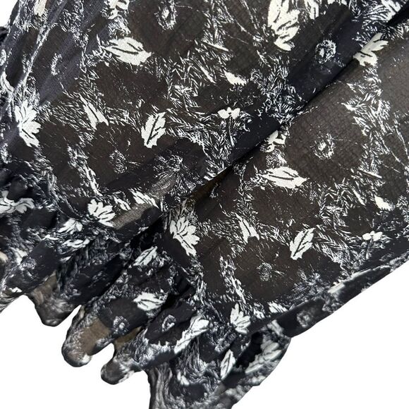 Free People These Dreams Floral Ruffled sheer Mini Dress - Picture 9 of 11